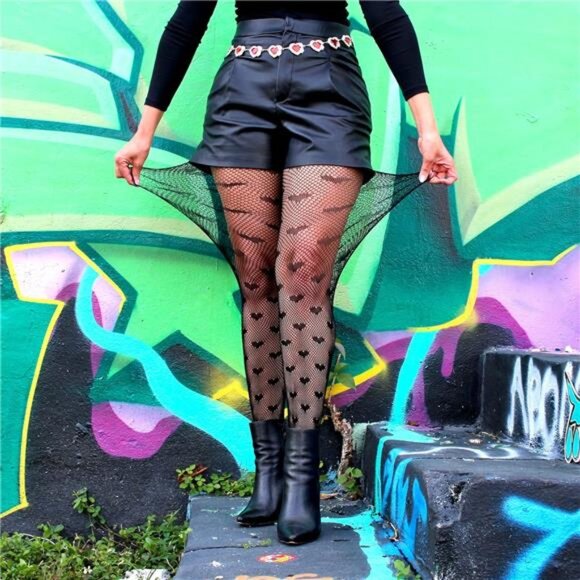 Fishnet Patterned Tights - Picture 3 of 6